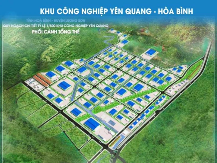 Lô đất 1,4ha giáp mặt đường lớn Khu công nghiệp Yên Quang, Hòa Bình